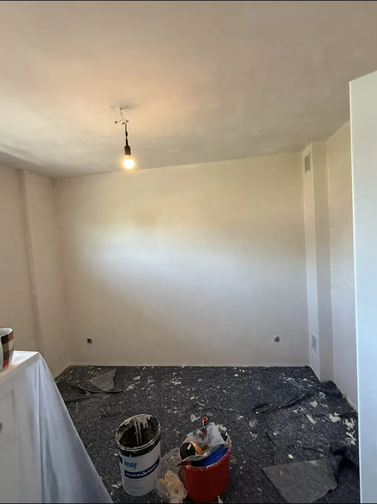 Vorher – Wandgestaltung